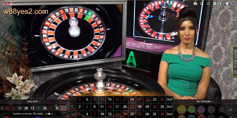 Trải nghiệm game Roulette cùng W88 Casino 